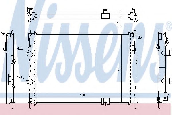 Imagine Radiator, racire motor NISSENS 67367