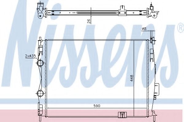 Imagine Radiator, racire motor NISSENS 67368