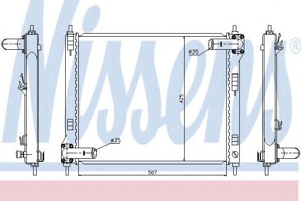 Imagine Radiator, racire motor NISSENS 67370