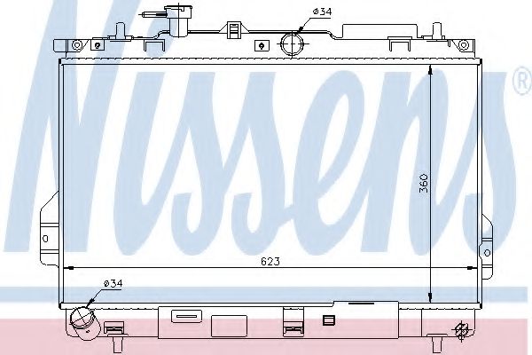 Imagine Radiator, racire motor NISSENS 67481