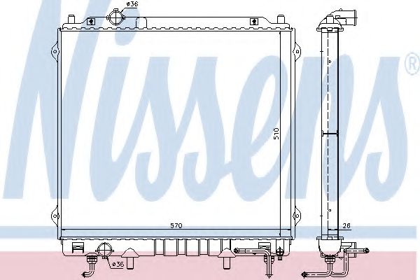 Imagine Radiator, racire motor NISSENS 67482