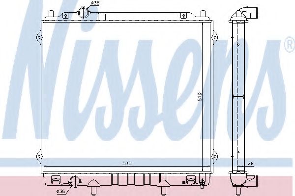 Imagine Radiator, racire motor NISSENS 67483