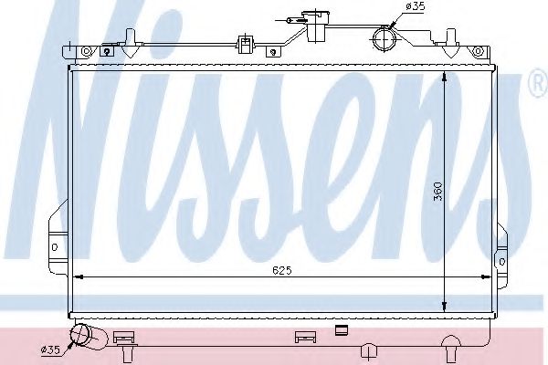 Imagine Radiator, racire motor NISSENS 67484