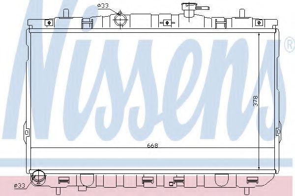 Imagine Radiator, racire motor NISSENS 67488