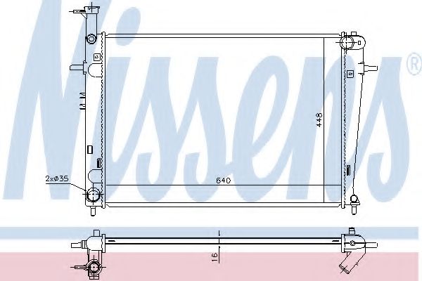 Imagine Radiator, racire motor NISSENS 675003