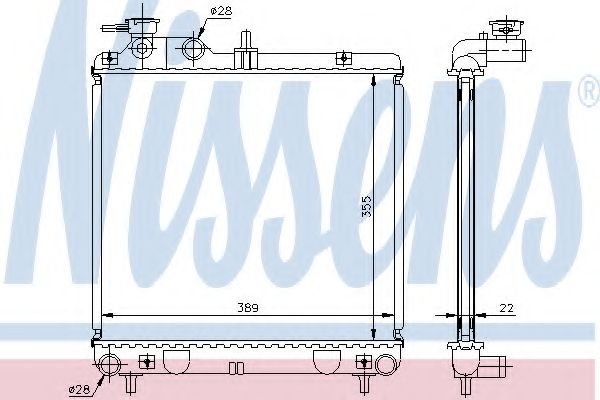 Imagine Radiator, racire motor NISSENS 67500A