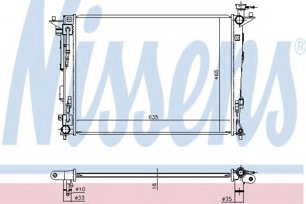 Imagine Radiator, racire motor NISSENS 675018