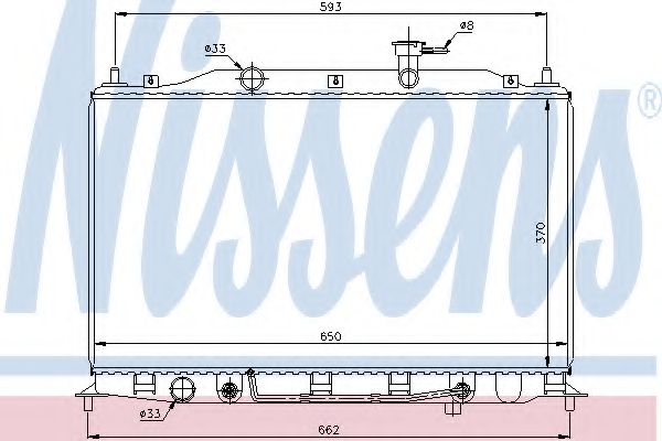 Imagine Radiator, racire motor NISSENS 67502