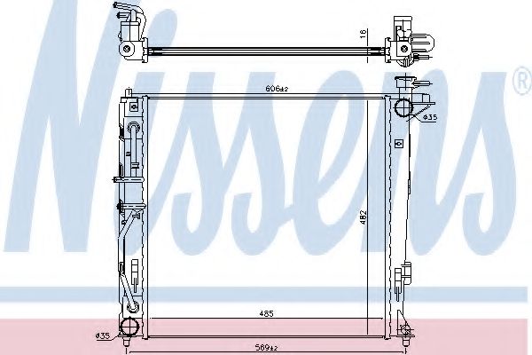 Imagine Radiator, racire motor NISSENS 675022