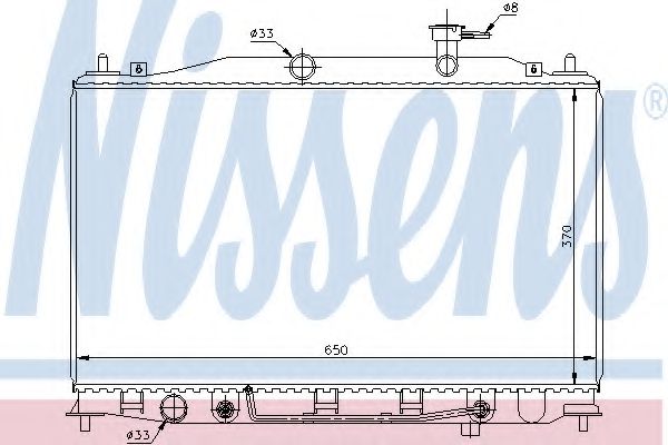 Imagine Radiator, racire motor NISSENS 67503