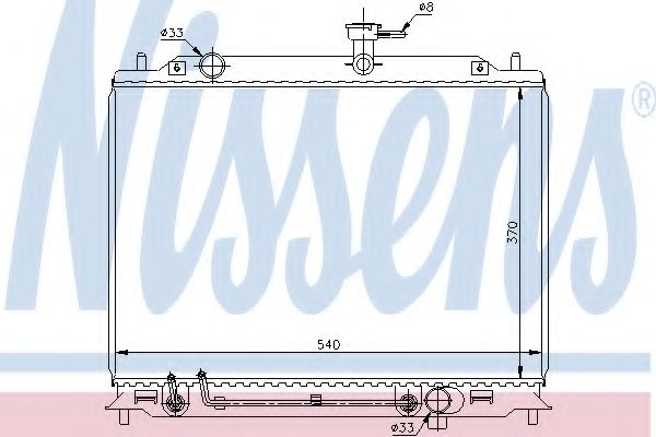 Imagine Radiator, racire motor NISSENS 67504