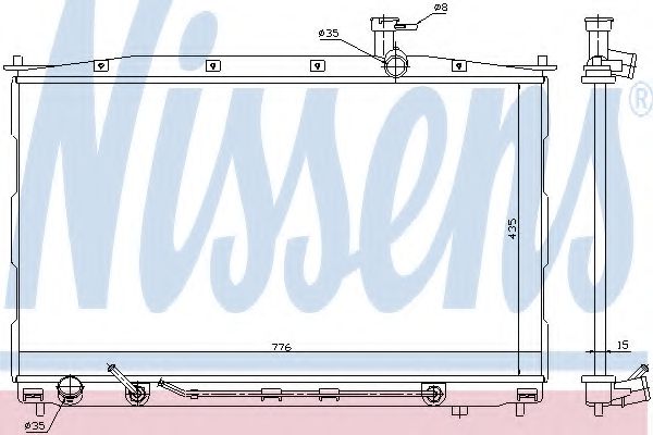 Imagine Radiator, racire motor NISSENS 67505