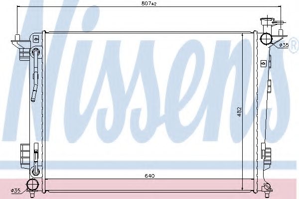 Imagine Radiator, racire motor NISSENS 67514