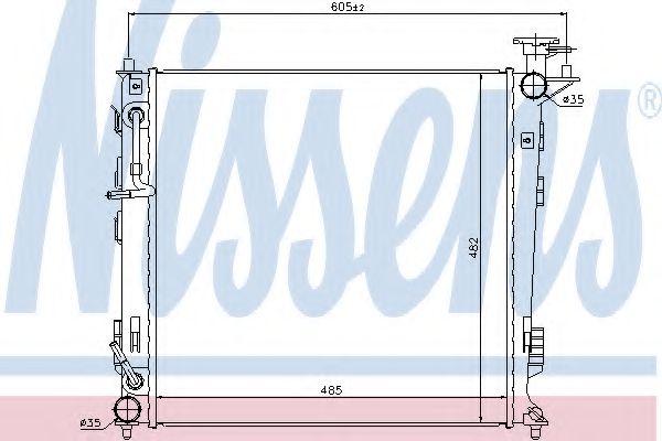 Imagine Radiator, racire motor NISSENS 67516