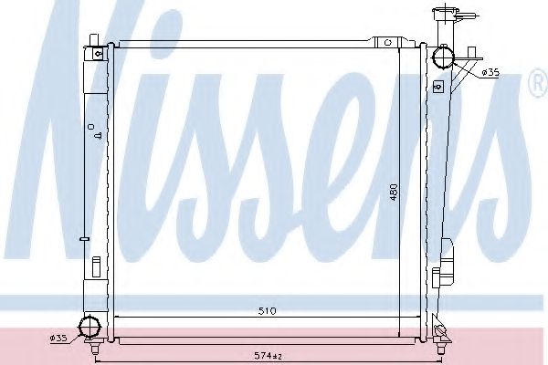 Imagine Radiator, racire motor NISSENS 67518