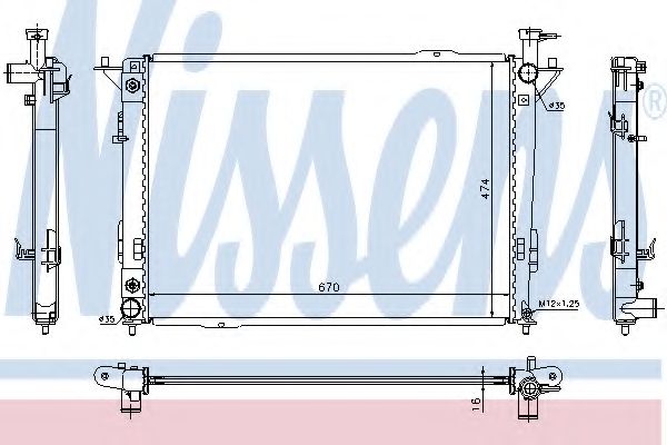 Imagine Radiator, racire motor NISSENS 67521