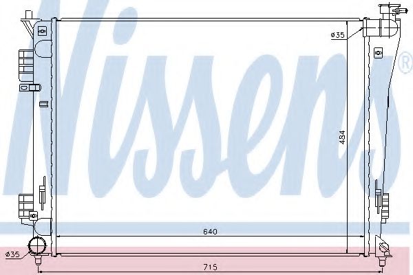 Imagine Radiator, racire motor NISSENS 67550