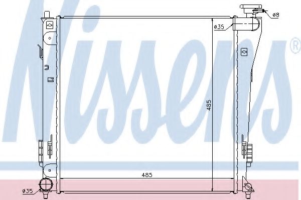 Imagine Radiator, racire motor NISSENS 67551