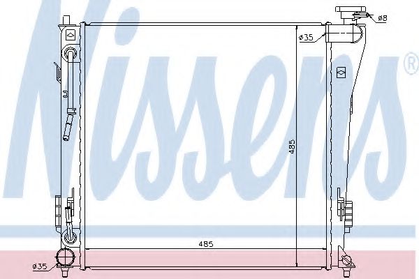 Imagine Radiator, racire motor NISSENS 67552