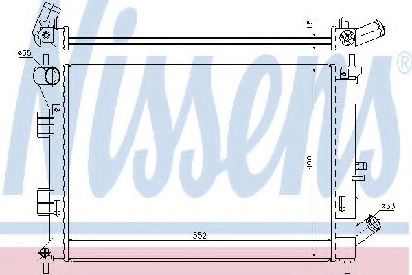 Imagine Radiator, racire motor NISSENS 67555