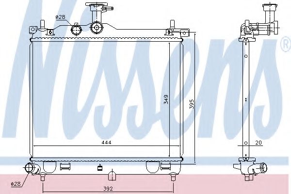 Imagine Radiator, racire motor NISSENS 67610