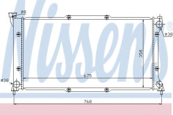 Imagine Radiator, racire motor NISSENS 67701