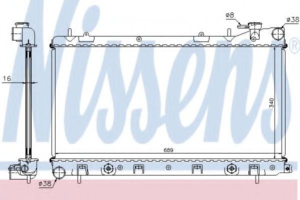 Imagine Radiator, racire motor NISSENS 67705A