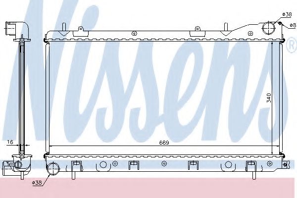 Imagine Radiator, racire motor NISSENS 67706A