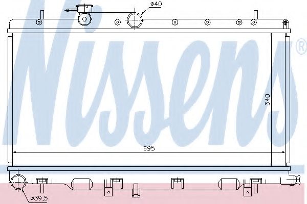 Imagine Radiator, racire motor NISSENS 67708