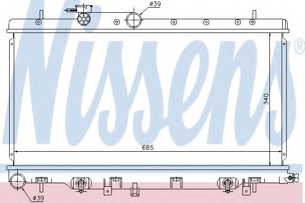 Imagine Radiator, racire motor NISSENS 67711