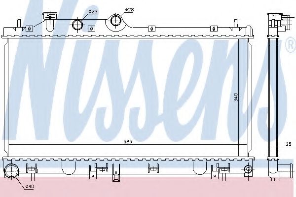 Imagine Radiator, racire motor NISSENS 67721