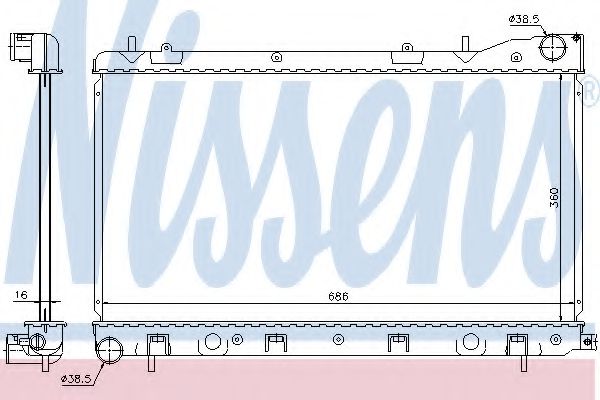 Imagine Radiator, racire motor NISSENS 67726