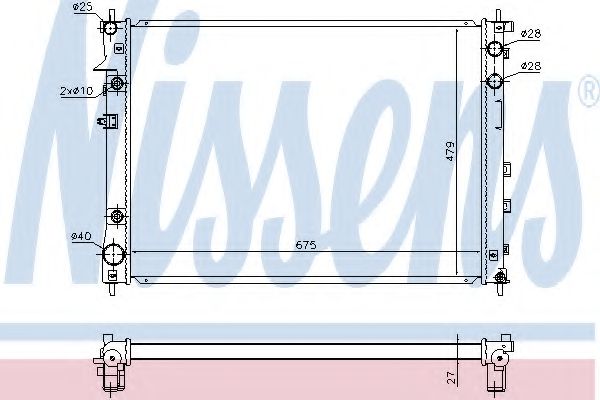 Imagine Radiator, racire motor NISSENS 67727