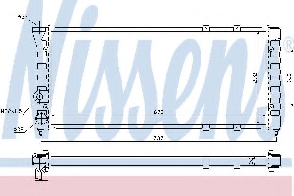 Imagine Radiator, racire motor NISSENS 67900