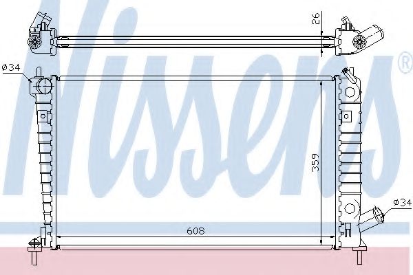 Imagine Radiator, racire motor NISSENS 68004A