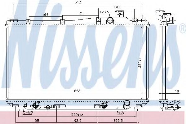 Imagine Radiator, racire motor NISSENS 68095