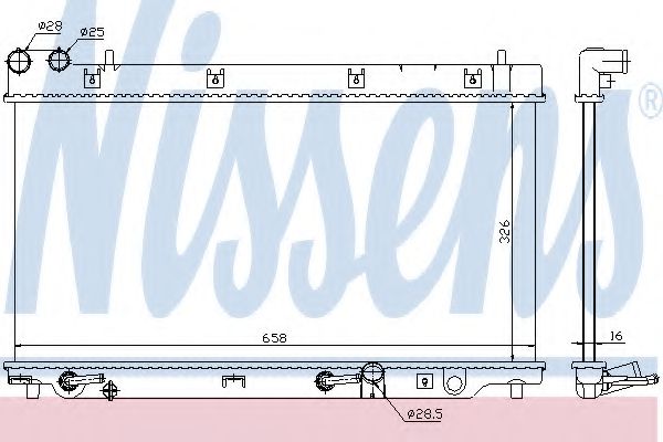 Imagine Radiator, racire motor NISSENS 68098