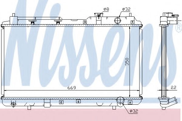 Imagine Radiator, racire motor NISSENS 68101A