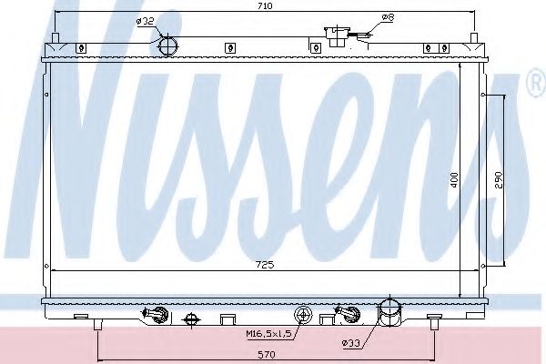 Imagine Radiator, racire motor NISSENS 68106