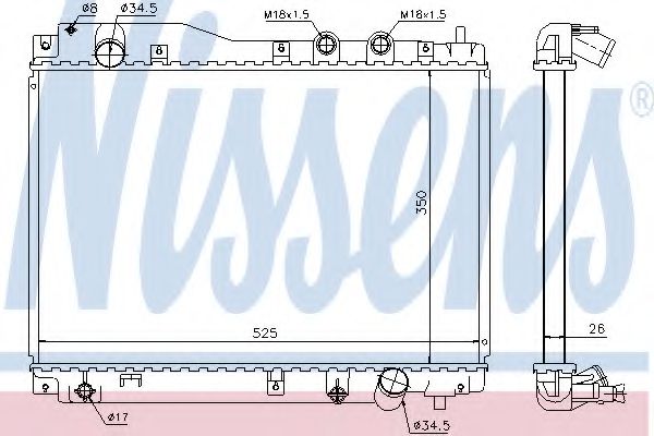 Imagine Radiator, racire motor NISSENS 68109