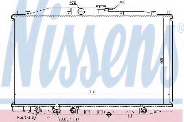 Imagine Radiator, racire motor NISSENS 68112