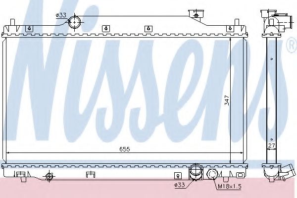 Imagine Radiator, racire motor NISSENS 68114