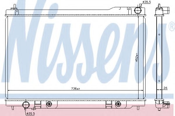 Imagine Radiator, racire motor NISSENS 68118