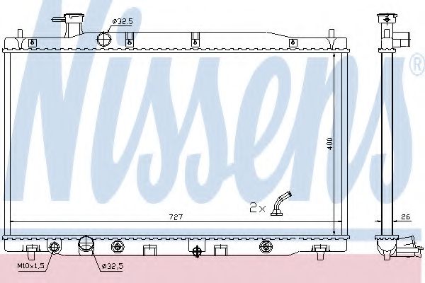 Imagine Radiator, racire motor NISSENS 681372