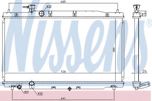 Imagine Radiator, racire motor NISSENS 681386