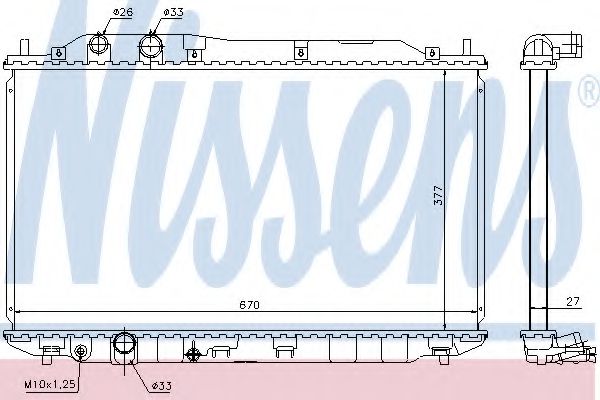 Imagine Radiator, racire motor NISSENS 68143