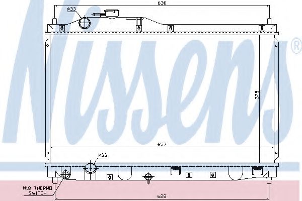 Imagine Radiator, racire motor NISSENS 68145