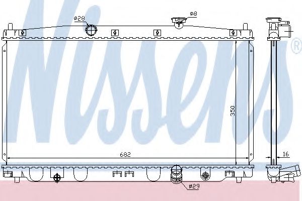 Imagine Radiator, racire motor NISSENS 68148