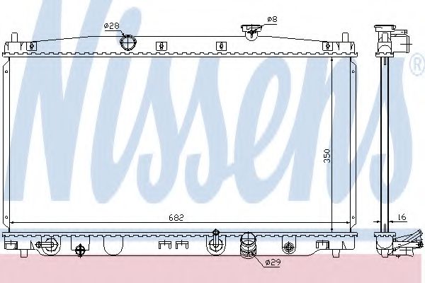 Imagine Radiator, racire motor NISSENS 68149