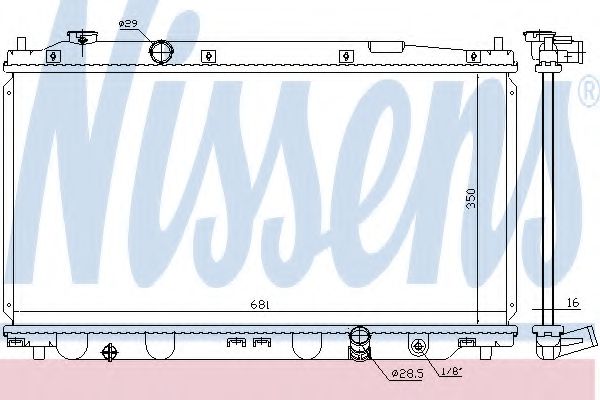 Imagine Radiator, racire motor NISSENS 68150